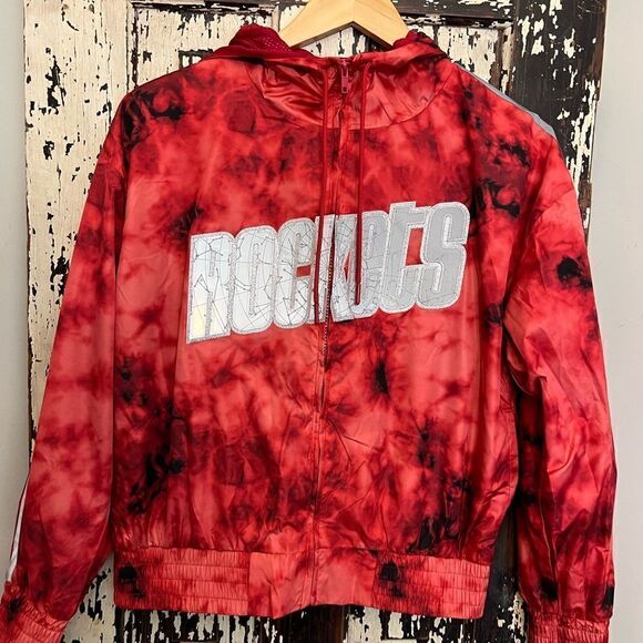 Mitchell & Ness NBA Houston Rockets Galaxy Windbreaker. Hardwood Classics Size M - Picture 1 of 10